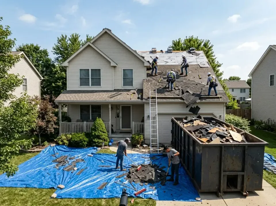 roof-replacement-debris-remova-004 — frequently asked questions, Cheapest Dumpster Rentals in Cape St. Claire, MD